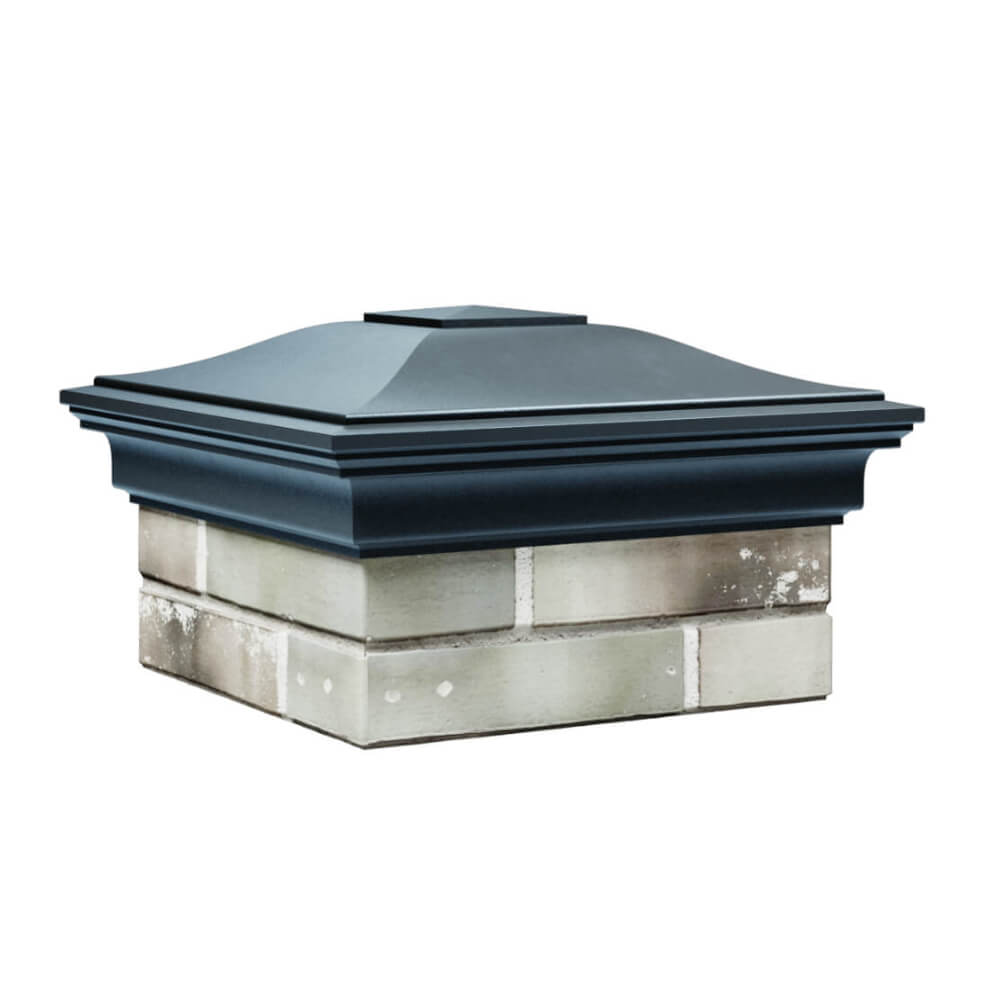 Колпак Zking Монблан Серый на столб 1.5х1.5 еврокирпича 0.7НФ (355х355мм) в Муроме фото