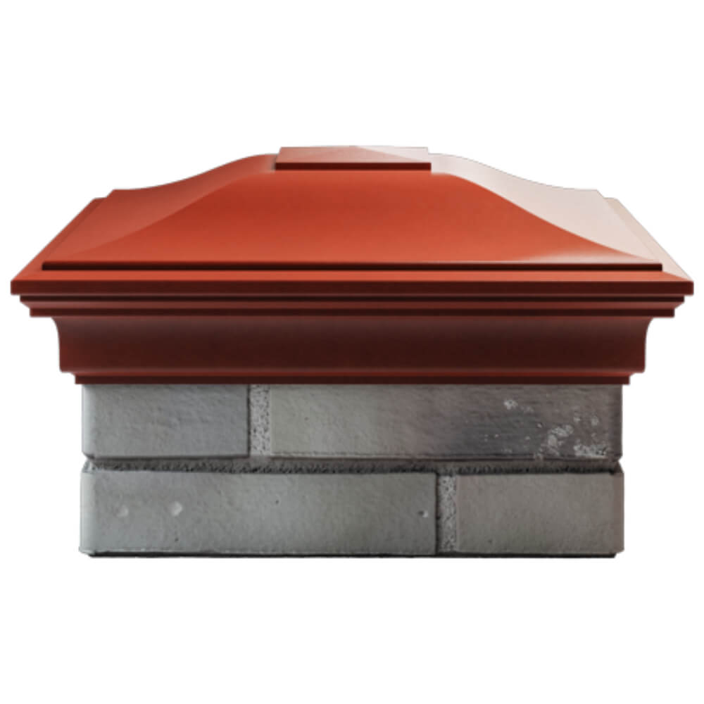 Колпак Zking Монблан Красный на столб 1.5х1.5 кирпича (385х385мм) Муром фото