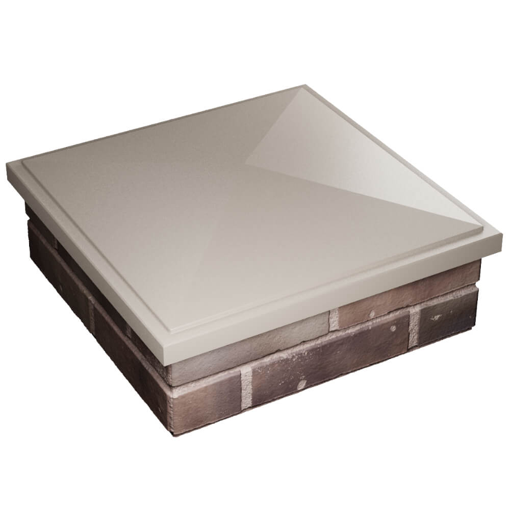 Колпак Zking БонаМоно Бежевый на столб 2х2 кирпича (515х515, 530х530мм) в Муроме фото