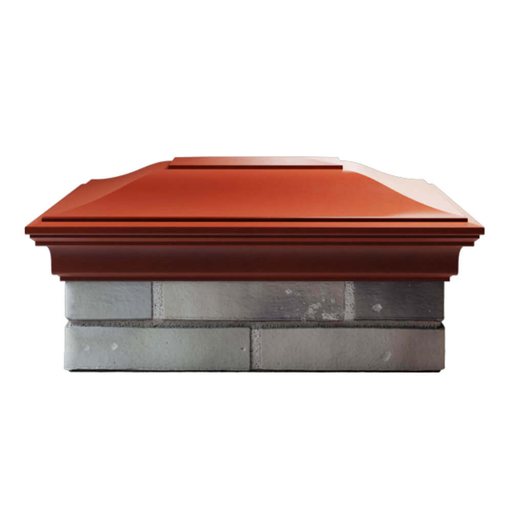Колпак Zking Монблан Красный на столб 2х1.5 кирпича (515х385мм) в Муроме фото