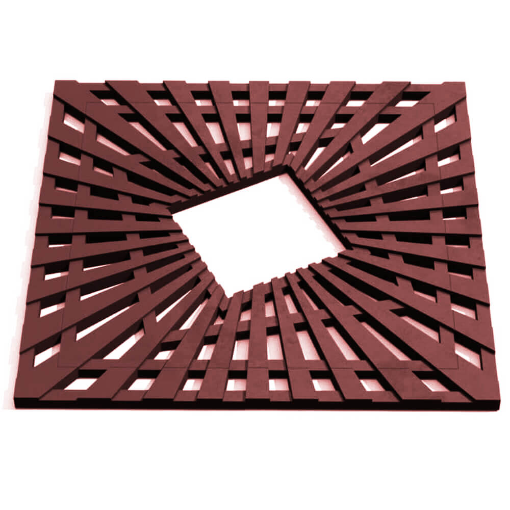 Приствольная решетка для дерева ZKING ATMOSPHERE 1.2х1.2м Коричневая Муром фото