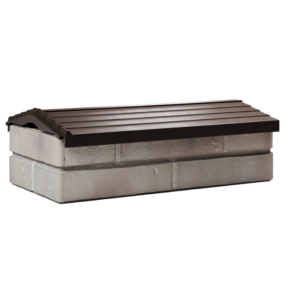 Парапет Zking Бона ХайТек Коричневый с посадкой на 1 кирпич (200/225/255мм) Муром фото