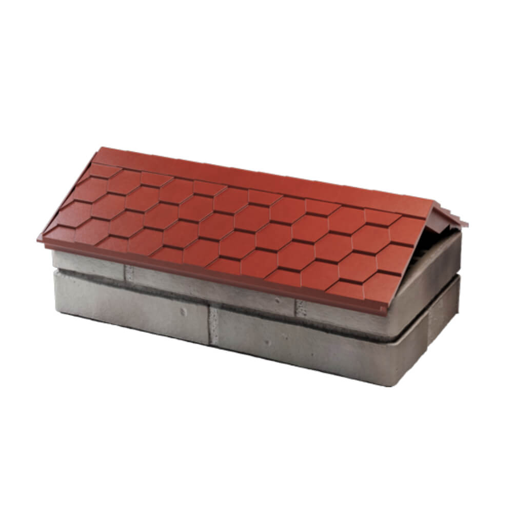 Парапет Zking Эверест Красный с посадкой на 1 кирпич (200/225/255мм) в Муроме фото