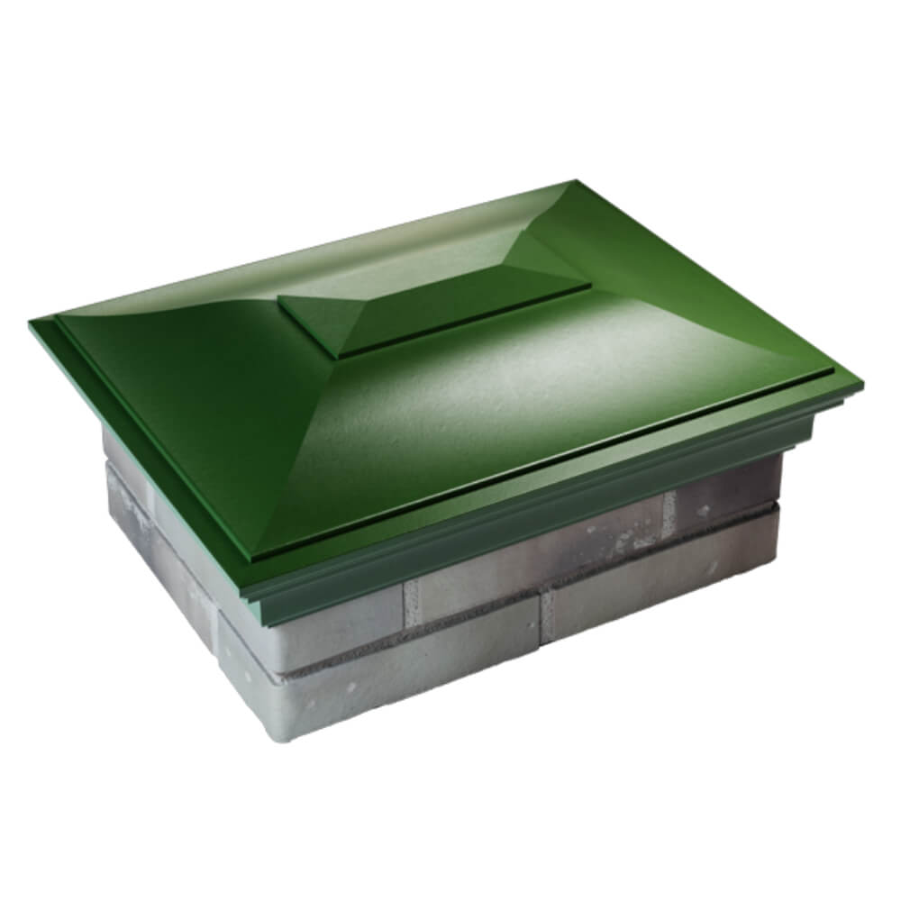 Колпак Zking Монблан Зеленый на столб 2х1.5 кирпича (515х385мм) Муром фото