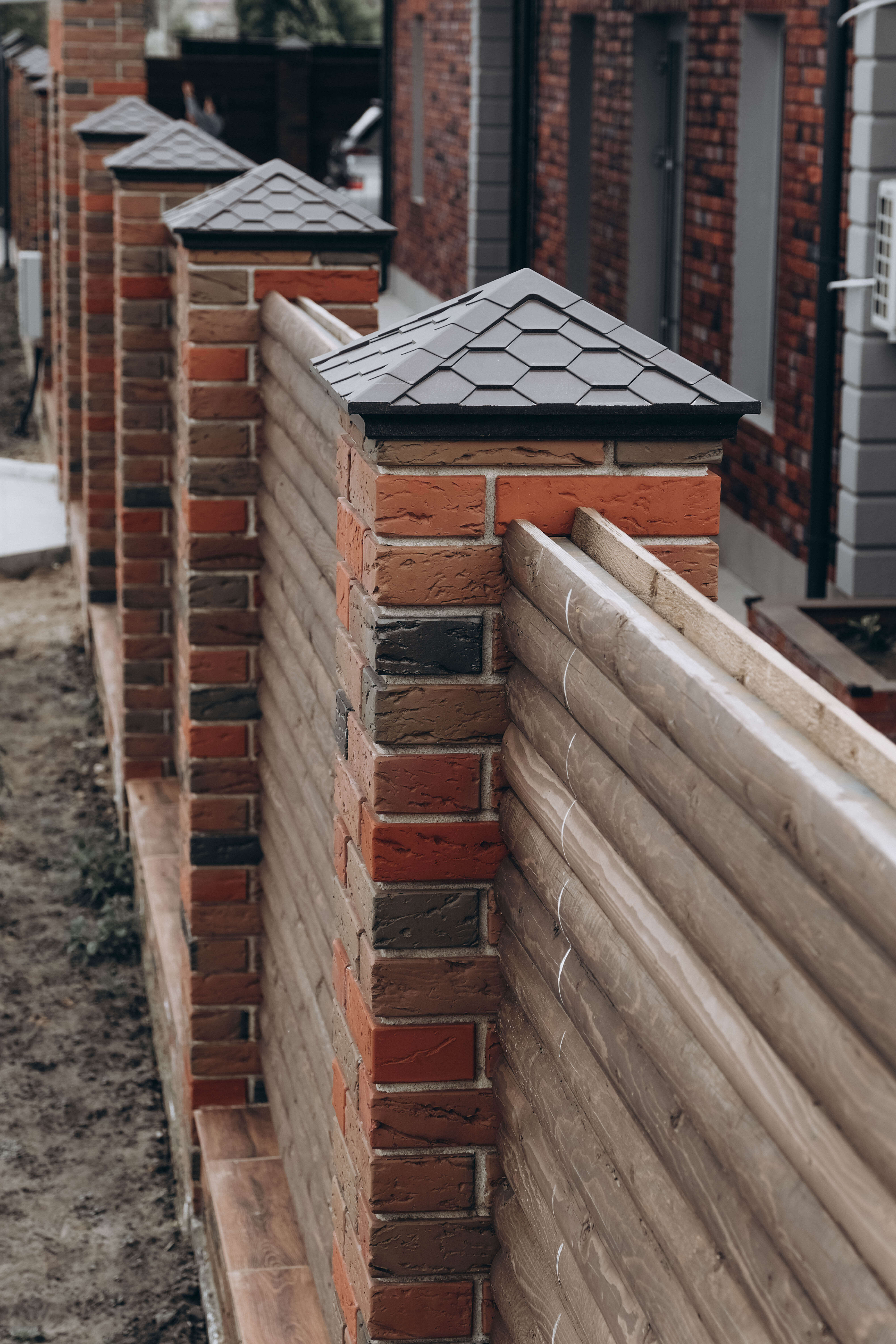 Колпак Zking Эверест Коричневый на столб 1.5х1.5 кирпича (390х390мм) в Муроме фото