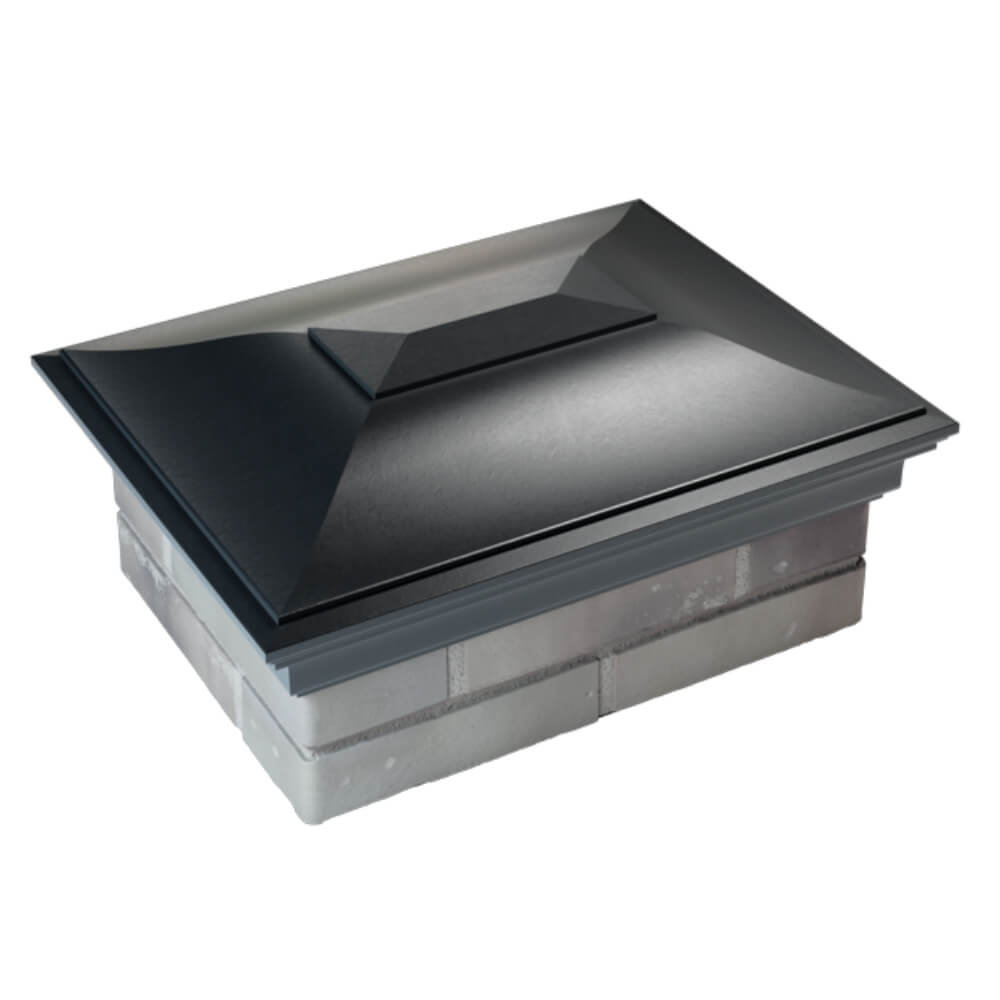 Колпак Zking Монблан Черный на столб 2х1.5 кирпича (515х385мм) Муром фото