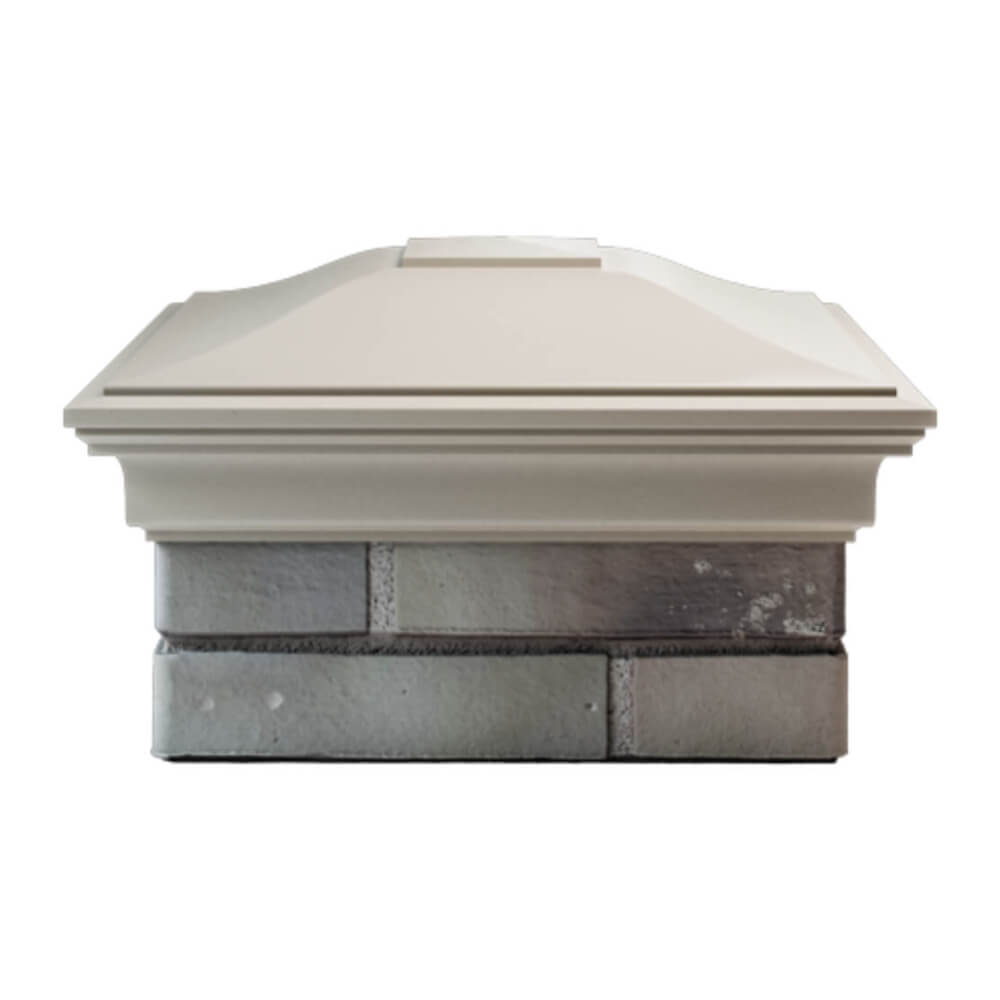 Колпак Zking Монблан Бежевый на столб 1.5х1.5 еврокирпича 0.7НФ (355х355мм) Муром фото