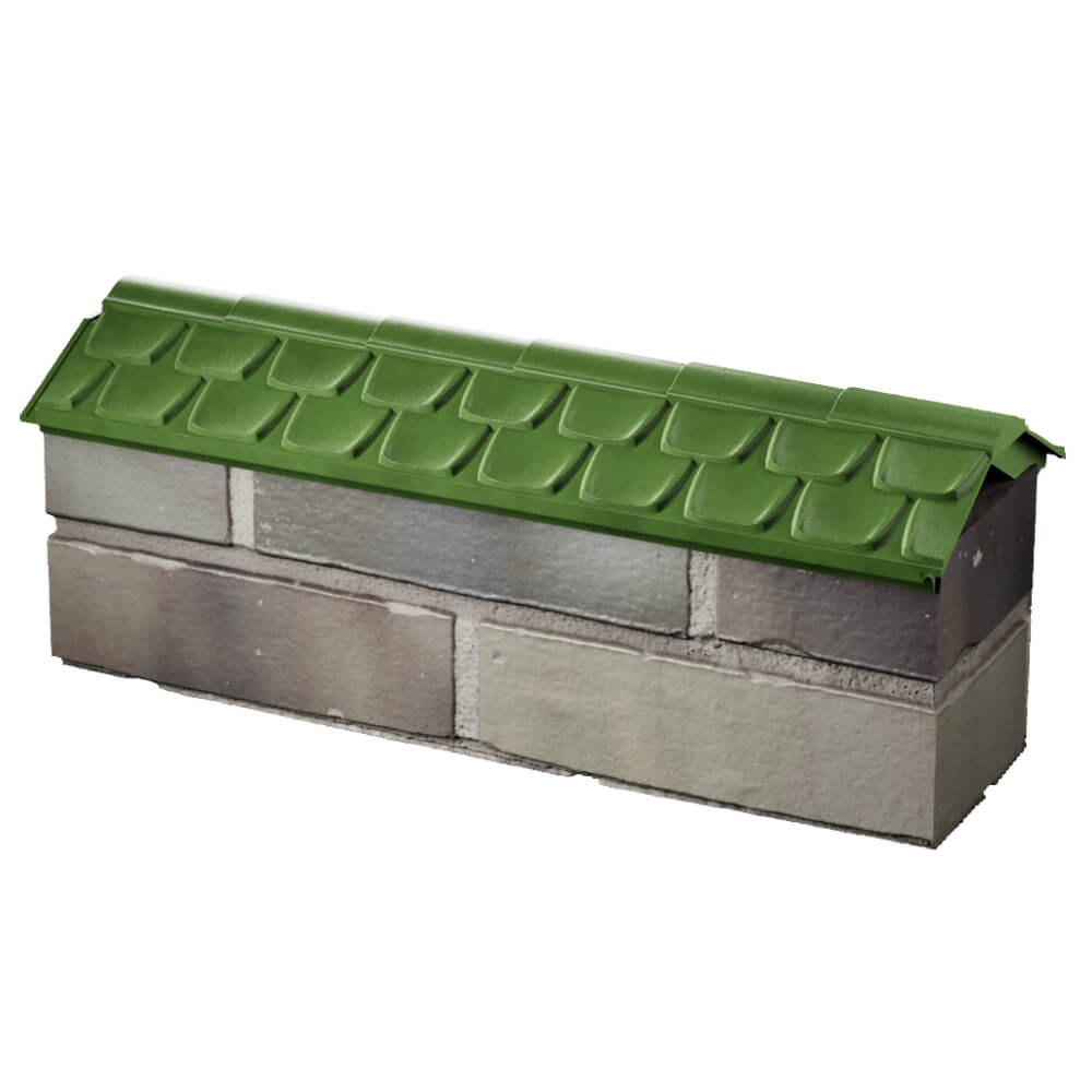 Парапет Zking Эльбрус Зеленый с посадкой на 0.5 кирпича (130мм) в Муроме фото