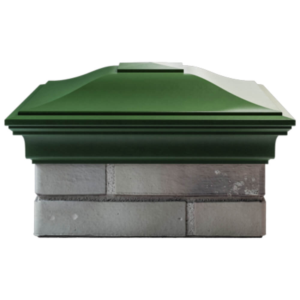 Колпак Zking Монблан Зеленый на столб 1.5х1.5 кирпича (385х385мм) Муром фото