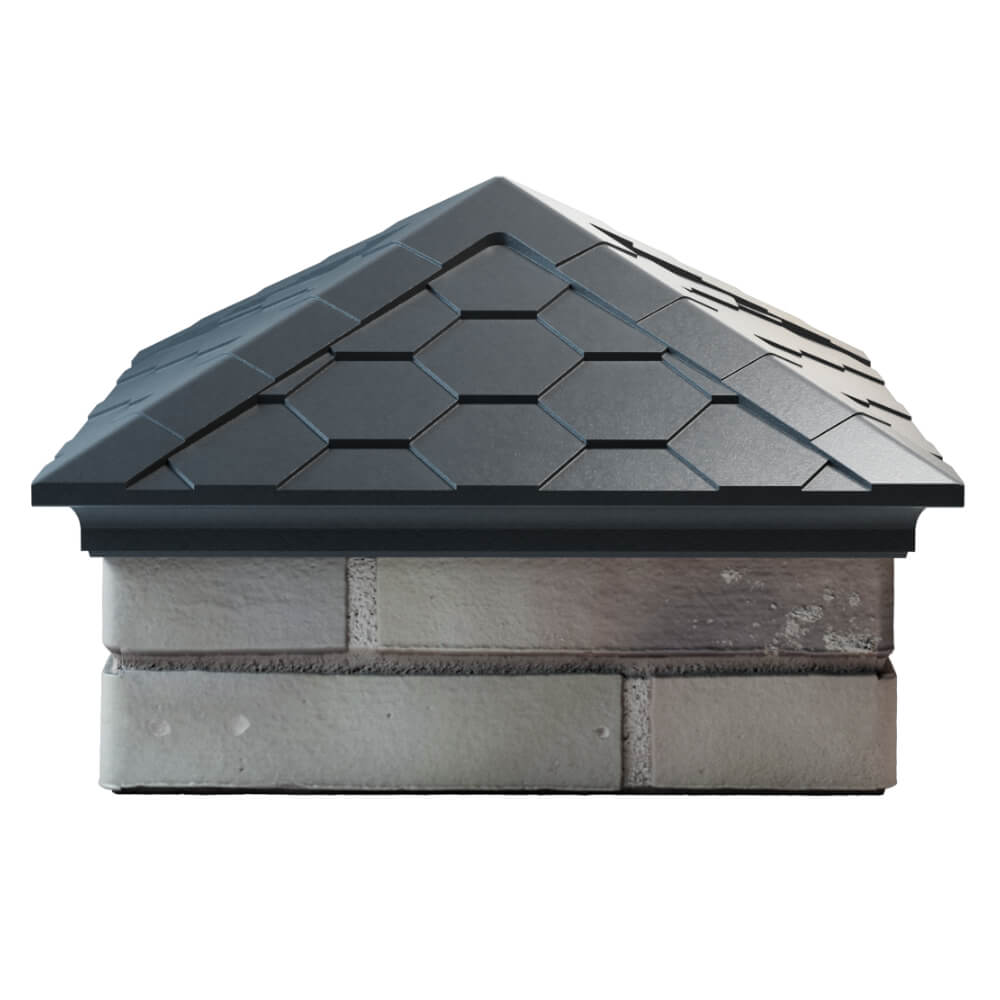 Колпак Zking Эверест Серый на столб 1.5х1.5 кирпича (390х390мм) Муром фото