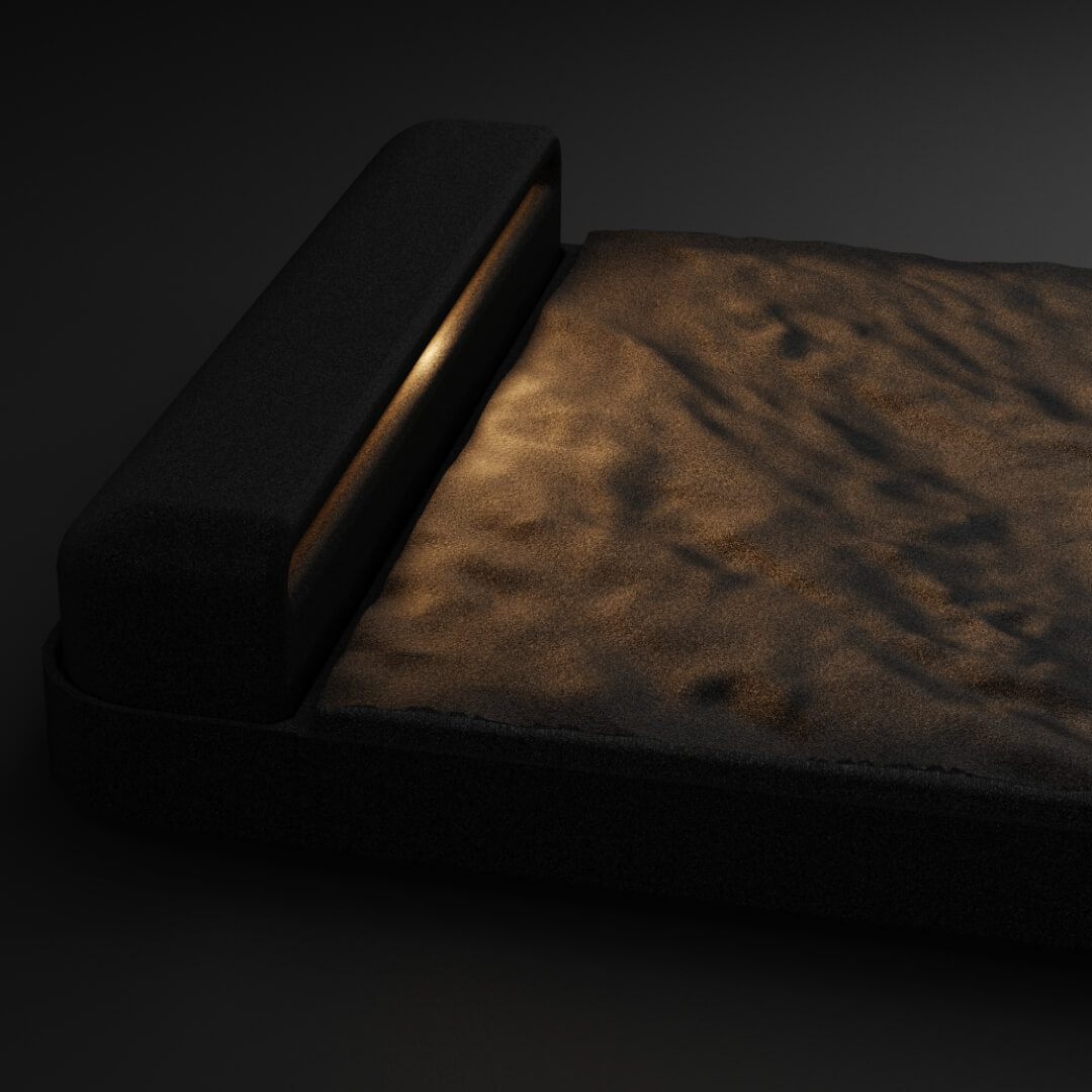 LED Светильник для шаговой плиты STONE Черный Сланец 330х75х98мм Муром фото