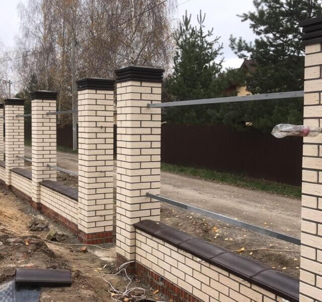 Колпак Zking Бона ХайТек Коричневый на столб 1.5х1.5 кирпича (385х385мм) в Муроме фото