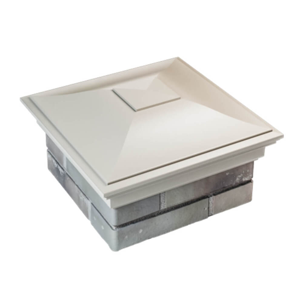 Колпак Zking Монблан Бежевый на столб 1.5х1.5 еврокирпича 0.7НФ (355х355мм) в Муроме фото