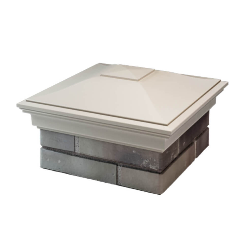 Колпак Zking Монблан Бежевый на столб 1.5х1.5 еврокирпича 0.7НФ (355х355мм) в Муроме фото