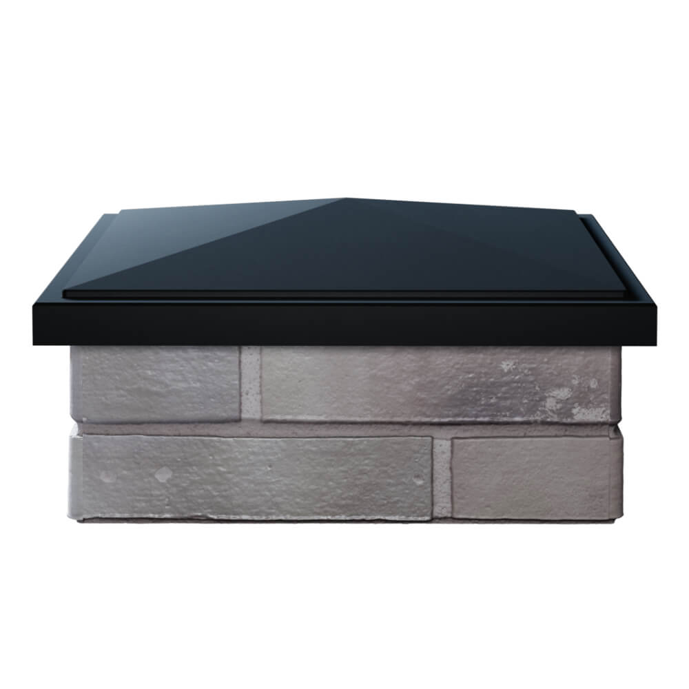 Колпак Zking БонаМоно Черный на столб 1.5х1.5 кирпича (385х385, 400х400мм) Муром фото