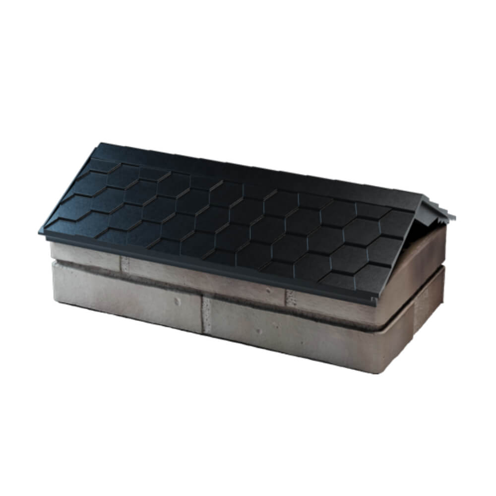 Парапет Zking Эверест Черный с посадкой на 1 кирпич (200/225/255мм) в Муроме фото