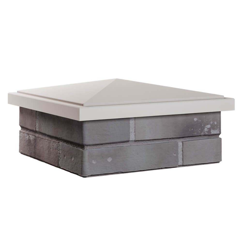 Колпак Zking БонаМоно Бежевый на столб 1.5х1.5 кирпича (385х385, 400х400мм) в Муроме фото