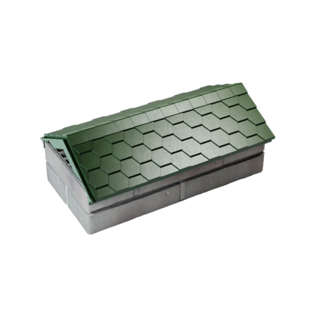 Парапет Zking Эверест Зеленый с посадкой на 1 кирпич (200/225/255мм) в Муроме фото