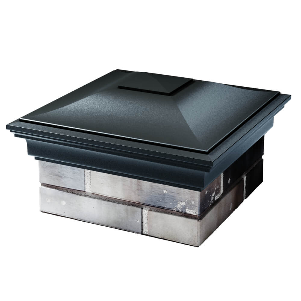 Колпак Zking Монблан Черный на столб 1.5х1.5 кирпича (385х385мм) в Муроме фото