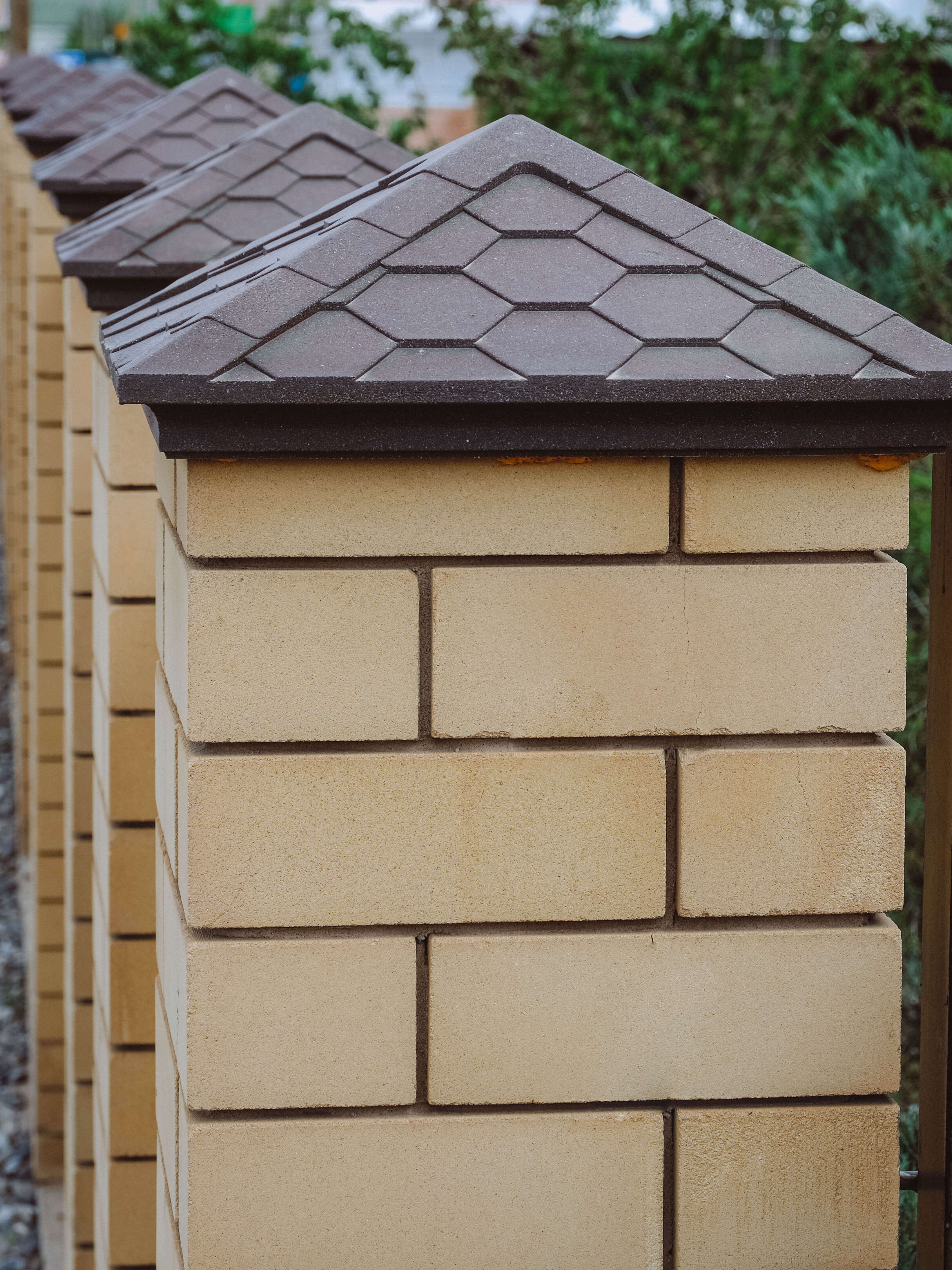 Колпак Zking Эверест Коричневый на столб 1.5х1.5 кирпича (390х390мм) в Муроме фото