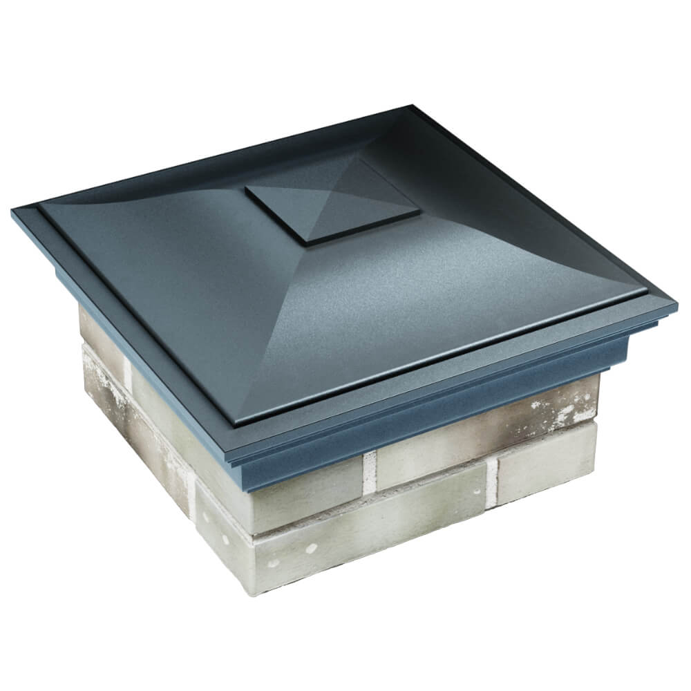 Колпак Zking Монблан Серый на столб 1.5х1.5 кирпича (385х385мм) в Муроме фото