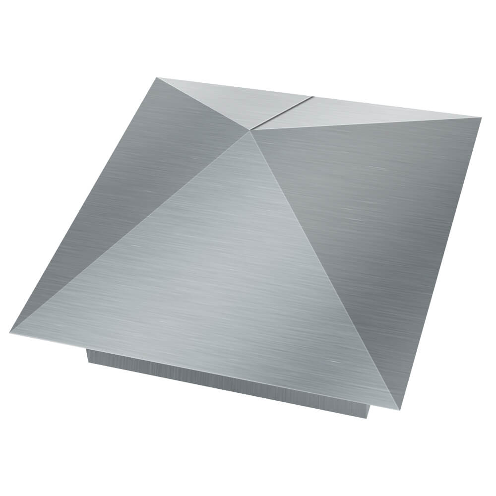 Колпак металлический 380х380мм оцинкованный заборный Муром фото