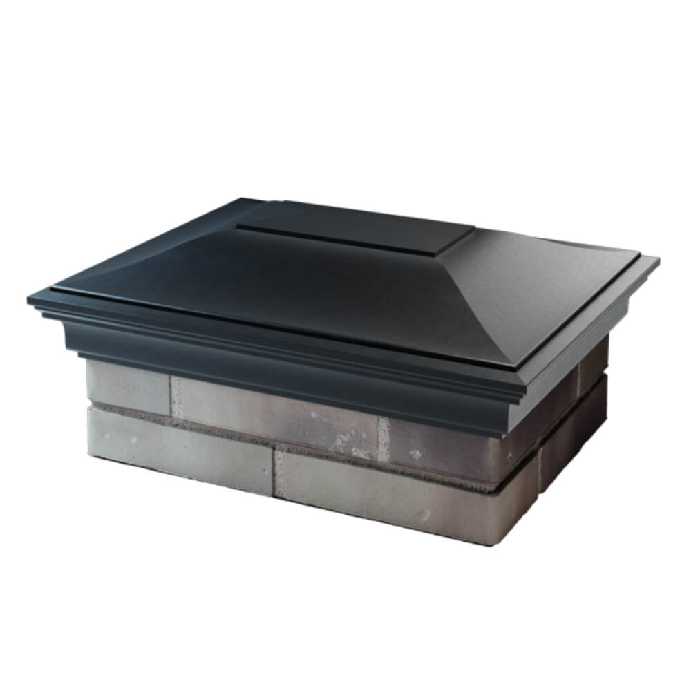 Колпак Zking Монблан Черный на столб 2х1.5 кирпича (515х385мм) в Муроме фото