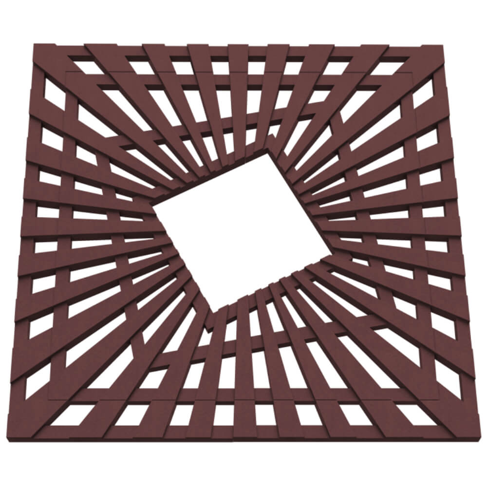 Приствольная решетка для дерева ZKING ATMOSPHERE 1.2х1.2м Коричневая в Муроме фото