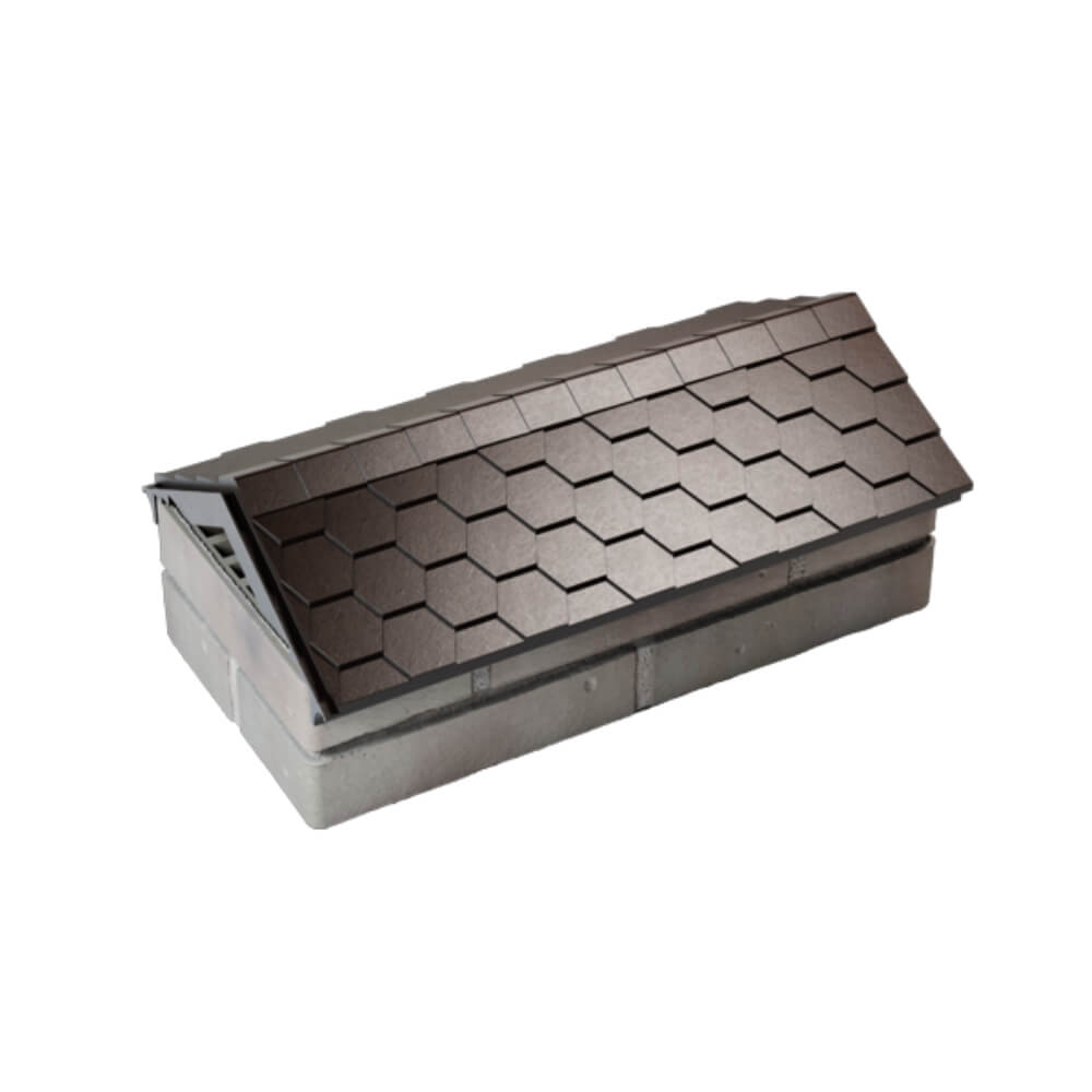 Парапет Zking Эверест Коричневый с посадкой на 1 кирпич (200/225/255мм) в Муроме фото