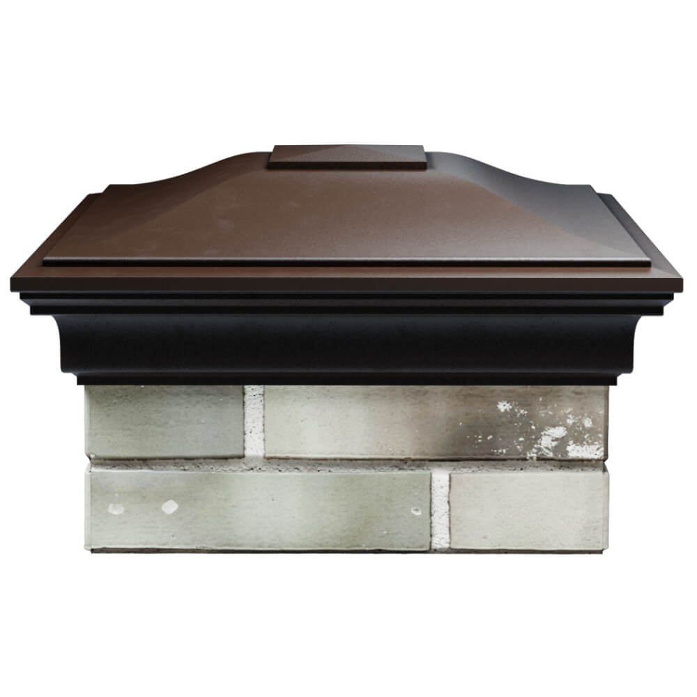 Колпак Zking Монблан Коричневый на столб 1.5х1.5 кирпича (385х385мм) Муром фото