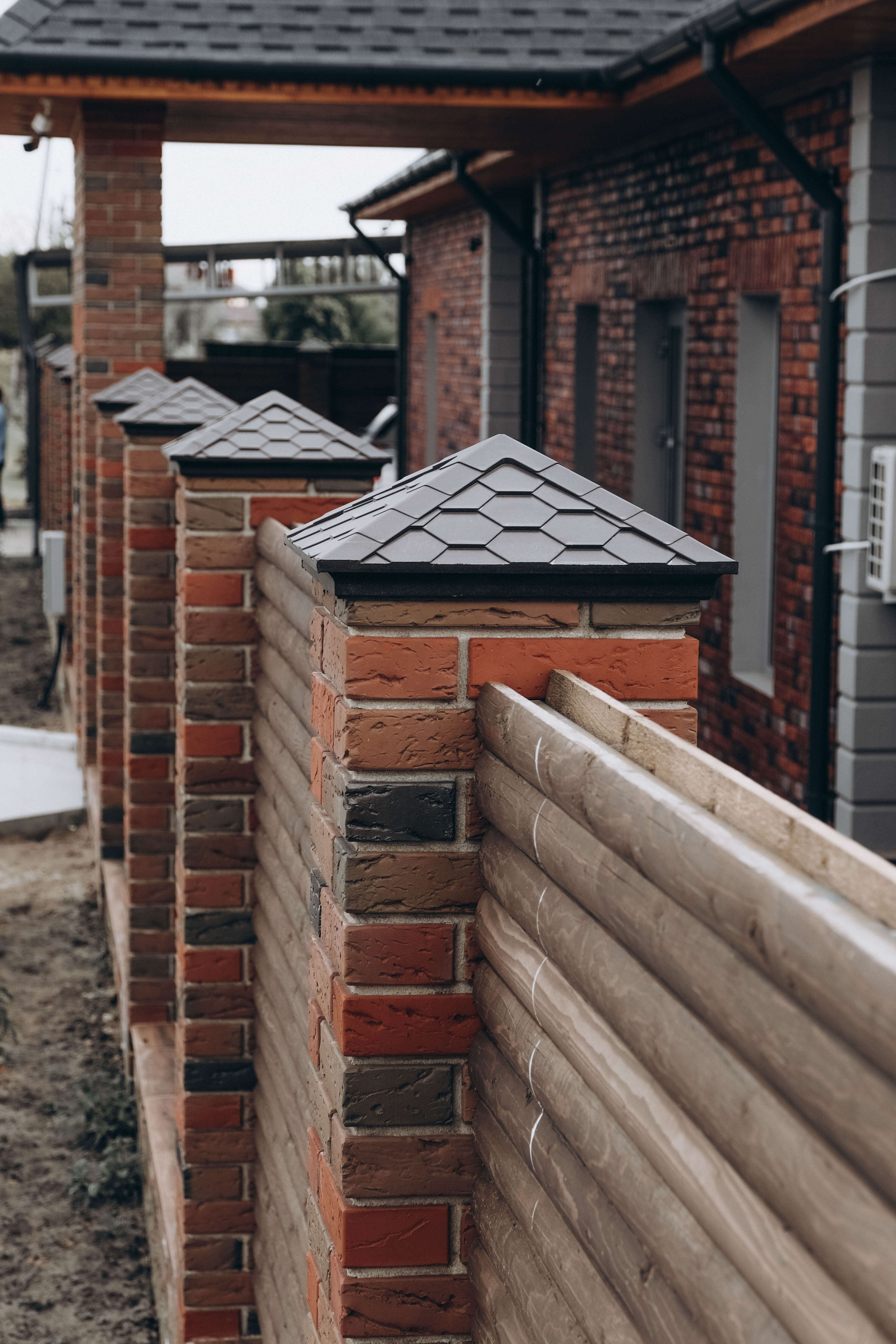 Колпак Zking Эверест Коричневый на столб 1.5х1.5 кирпича (390х390мм) в Муроме фото