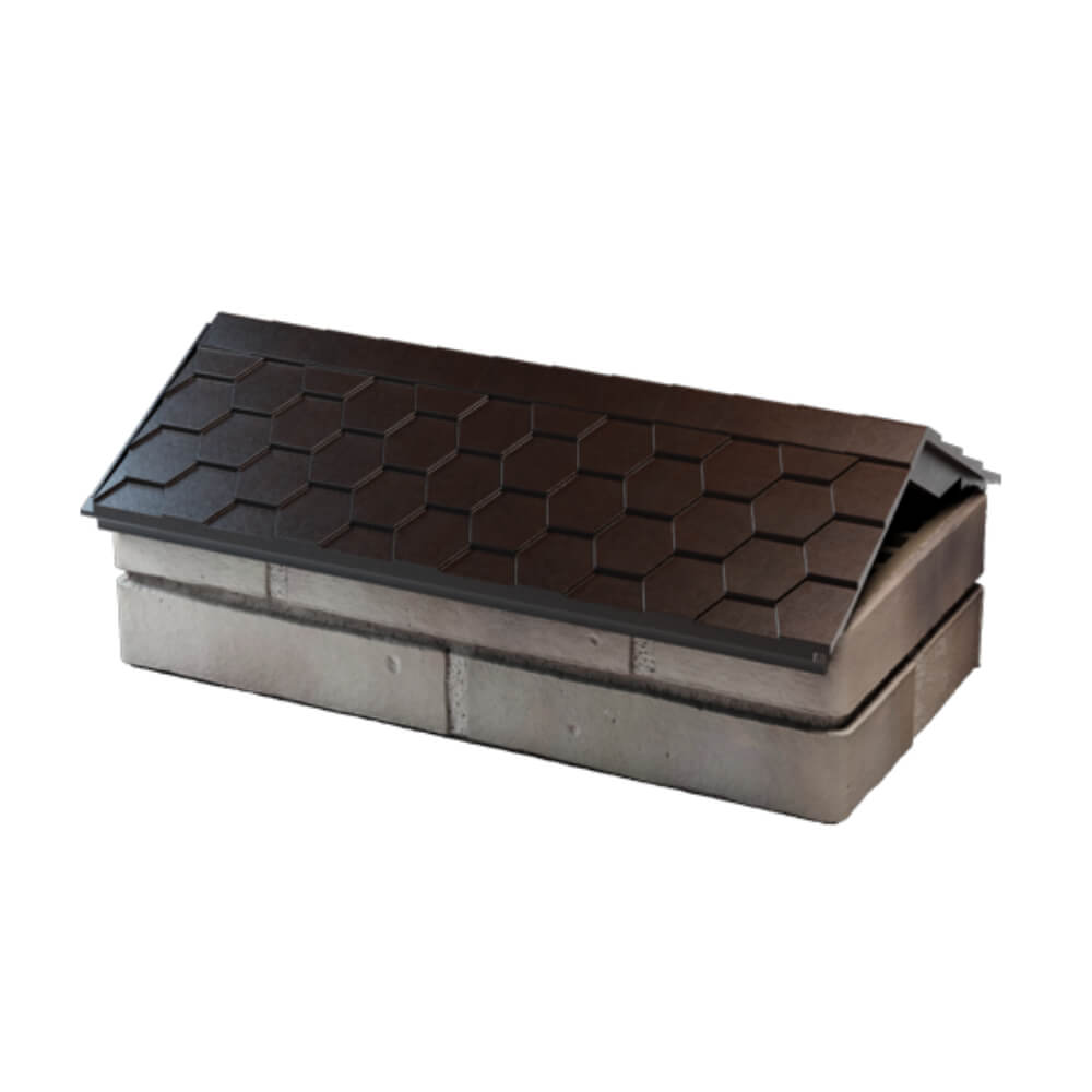 Парапет Zking Эверест Коричневый с посадкой на 1 кирпич (200/225/255мм) в Муроме фото