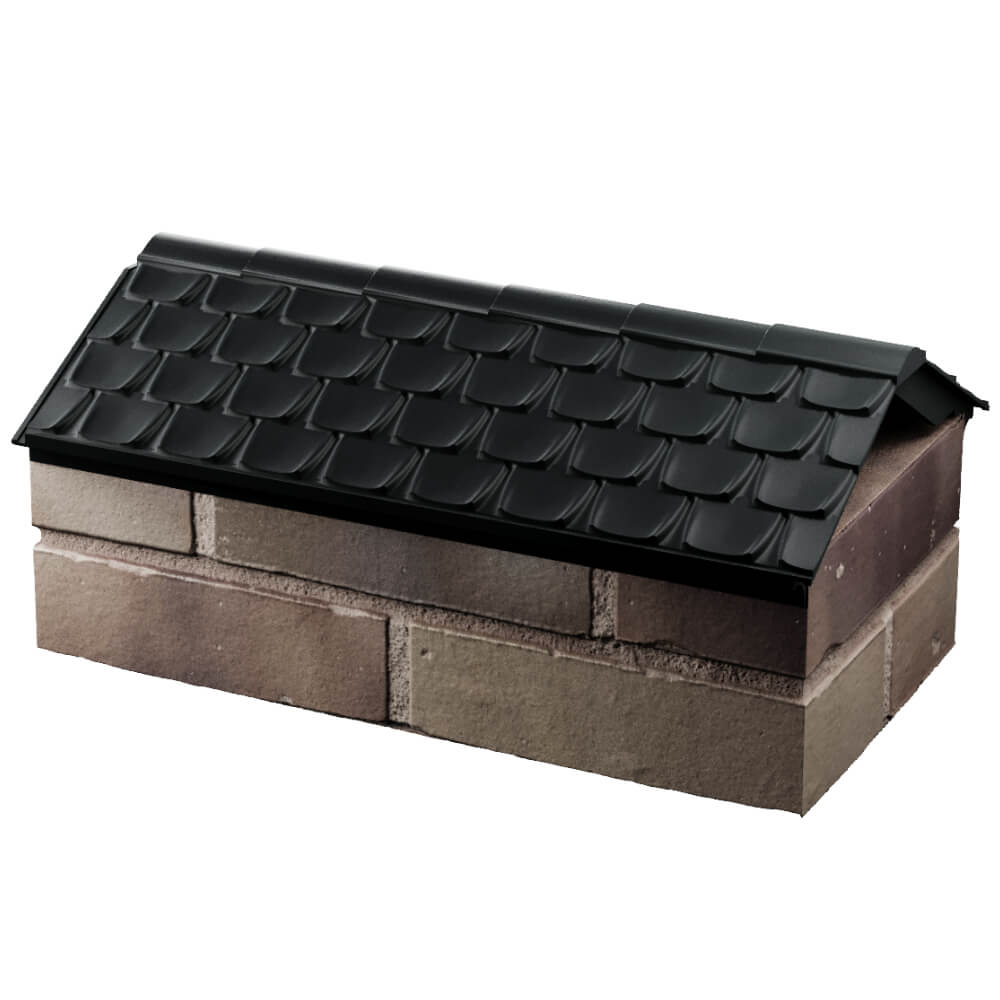 Парапет Zking Эльбрус Черный с посадкой на 1 кирпич (255мм) в Муроме фото