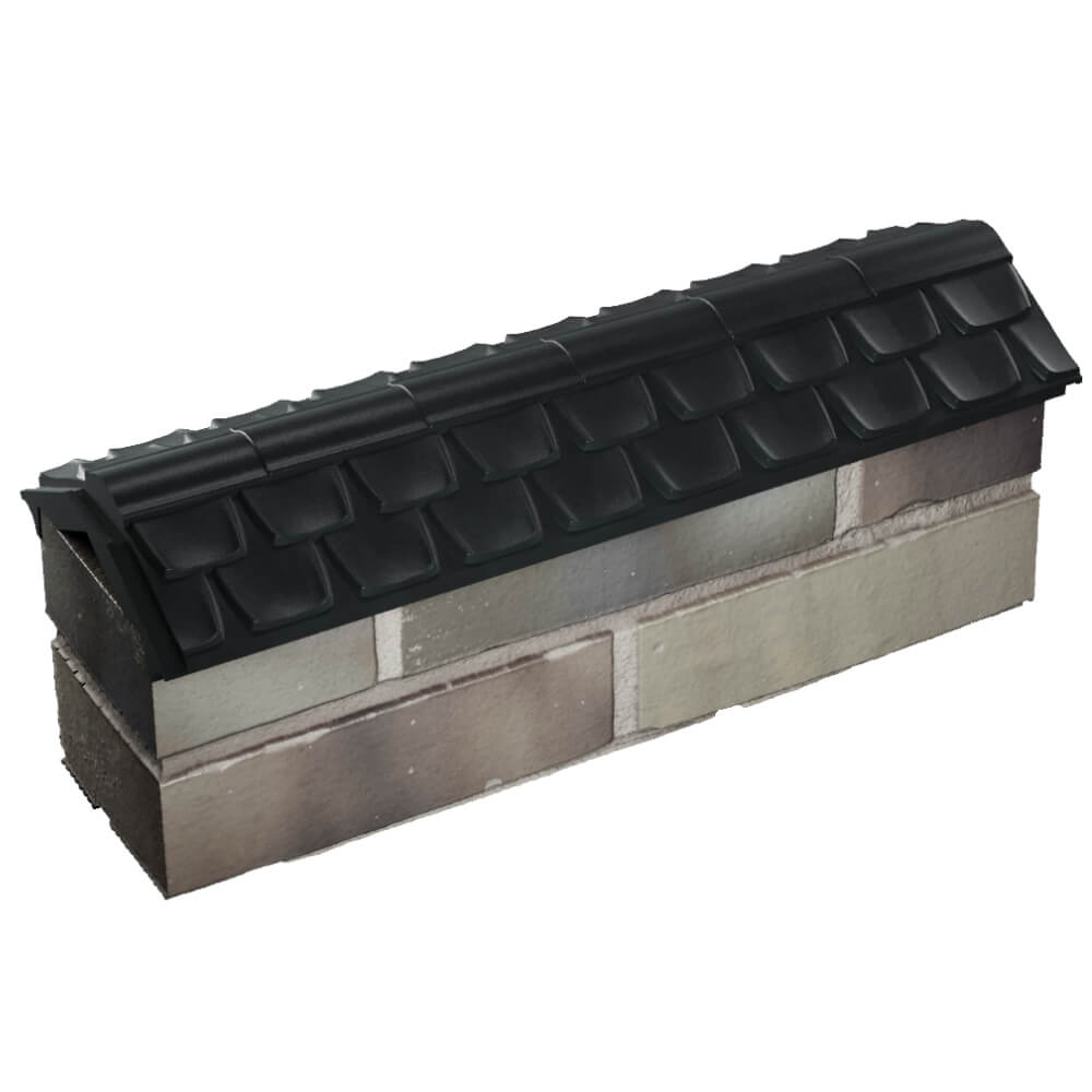 Парапет Zking Эльбрус Черный с посадкой на 0.5 кирпича (130мм) в Муроме фото