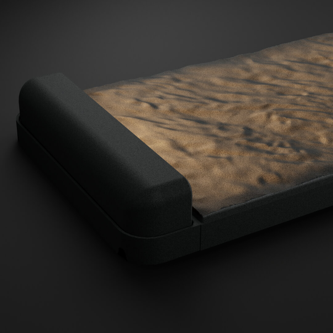 LED Светильник для шаговой плиты STONE Графитовый Серый 330х75х98мм в Муроме фото