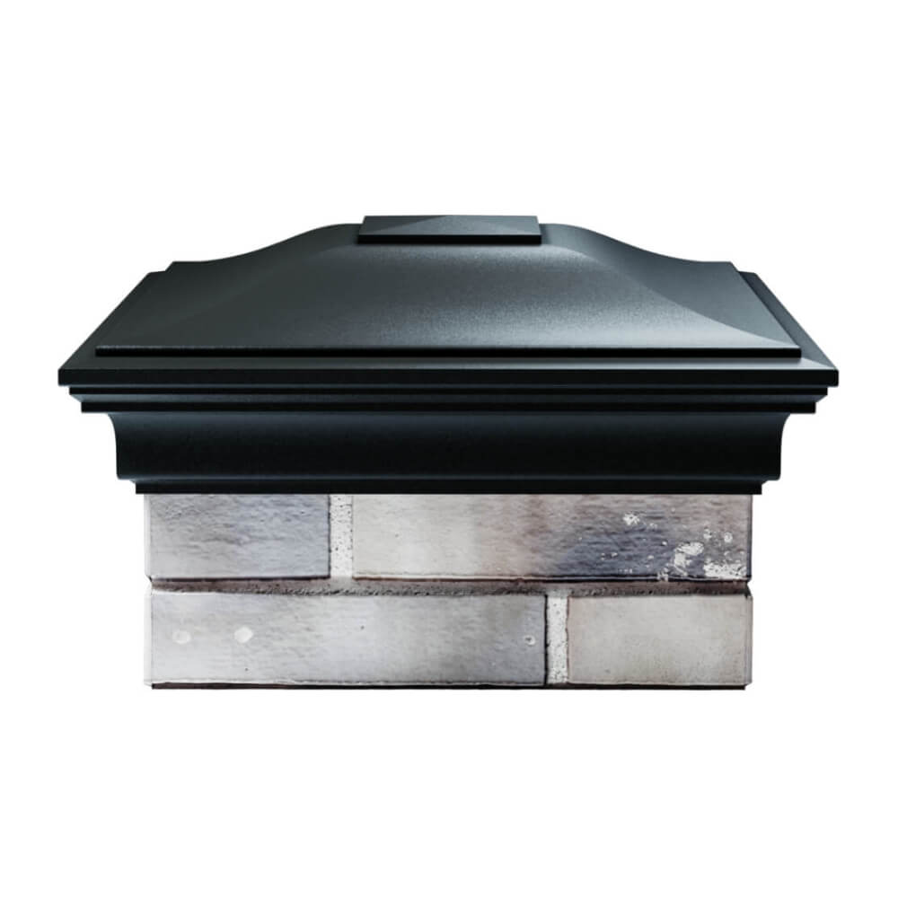 Колпак Zking Монблан Черный на столб 1.5х1.5 еврокирпича 0.7НФ (355х355мм) Муром фото