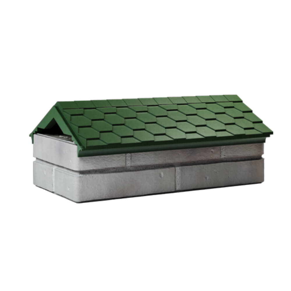 Парапет Zking Эверест Зеленый с посадкой на 1 кирпич (200/225/255мм) Муром фото