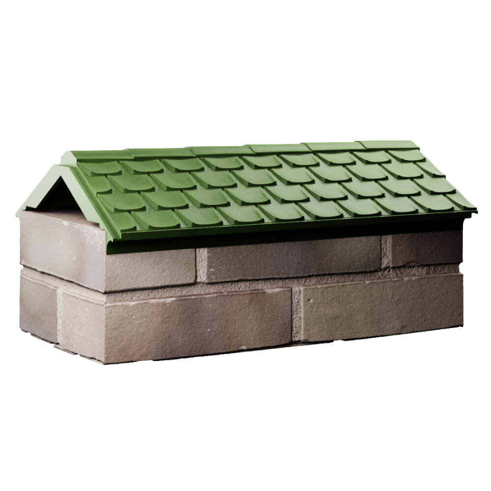Парапет Zking Эльбрус Зеленый с посадкой на 1 кирпич (255мм) Муром фото