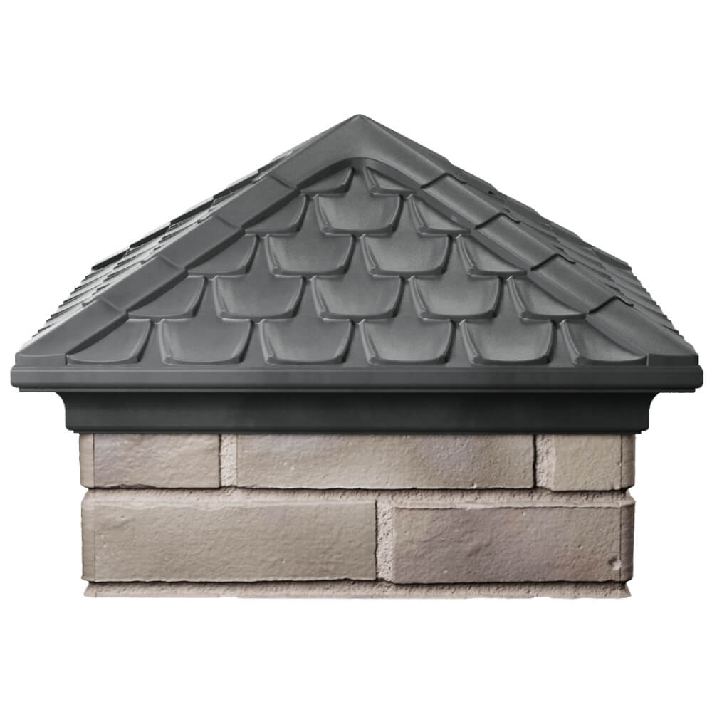 Колпак Zking Эльбрус Серый на столб 1.5х1.5 кирпича (385х385мм) Муром фото