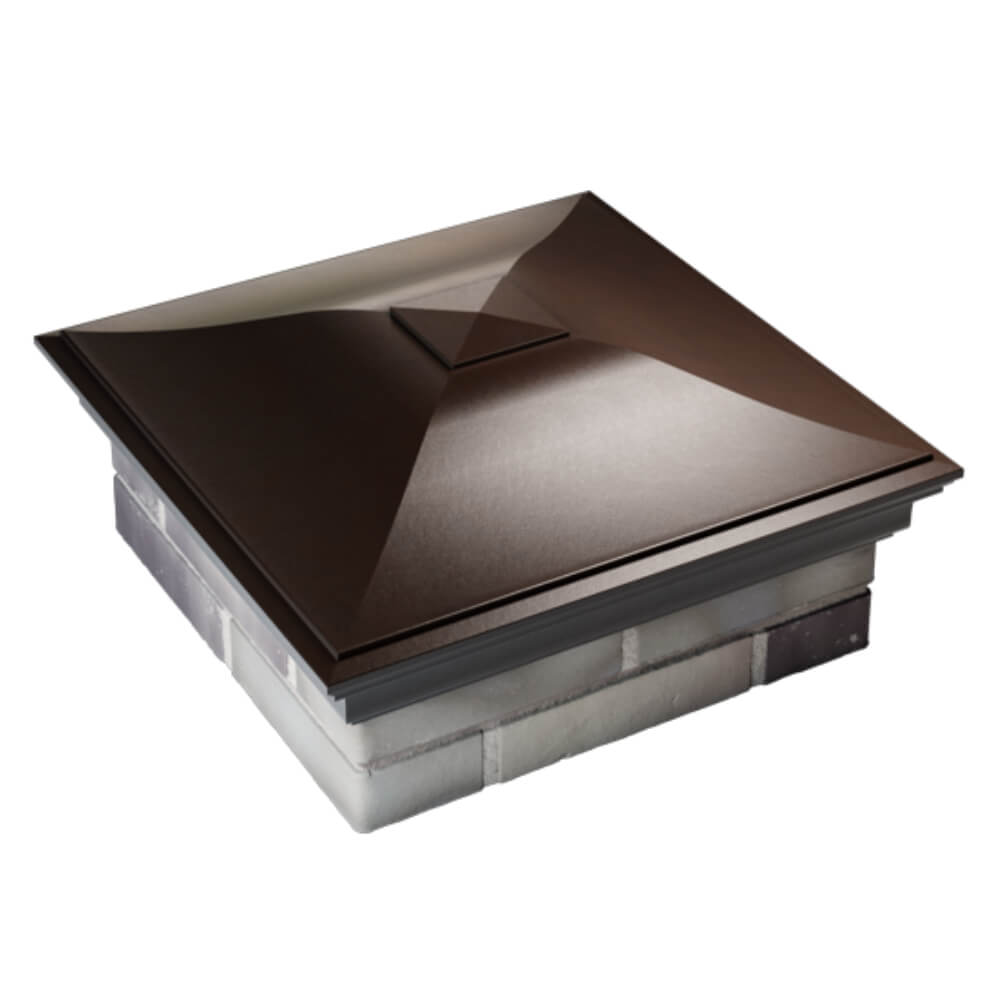 Колпак Zking Монблан Коричневый на столб 2х2 кирпича (515х515мм) Муром фото