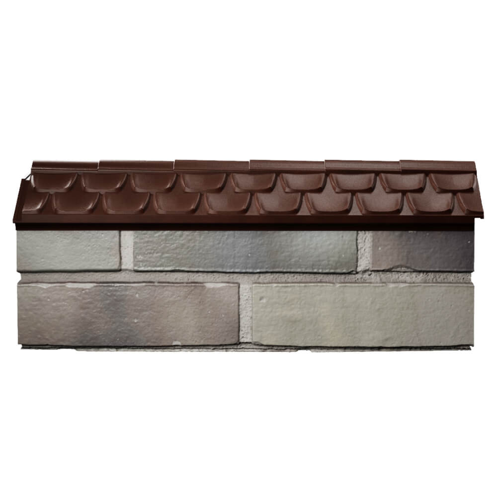 Парапет Zking Эльбрус Коричневый с посадкой на 0.5 кирпича (130мм) в Муроме фото