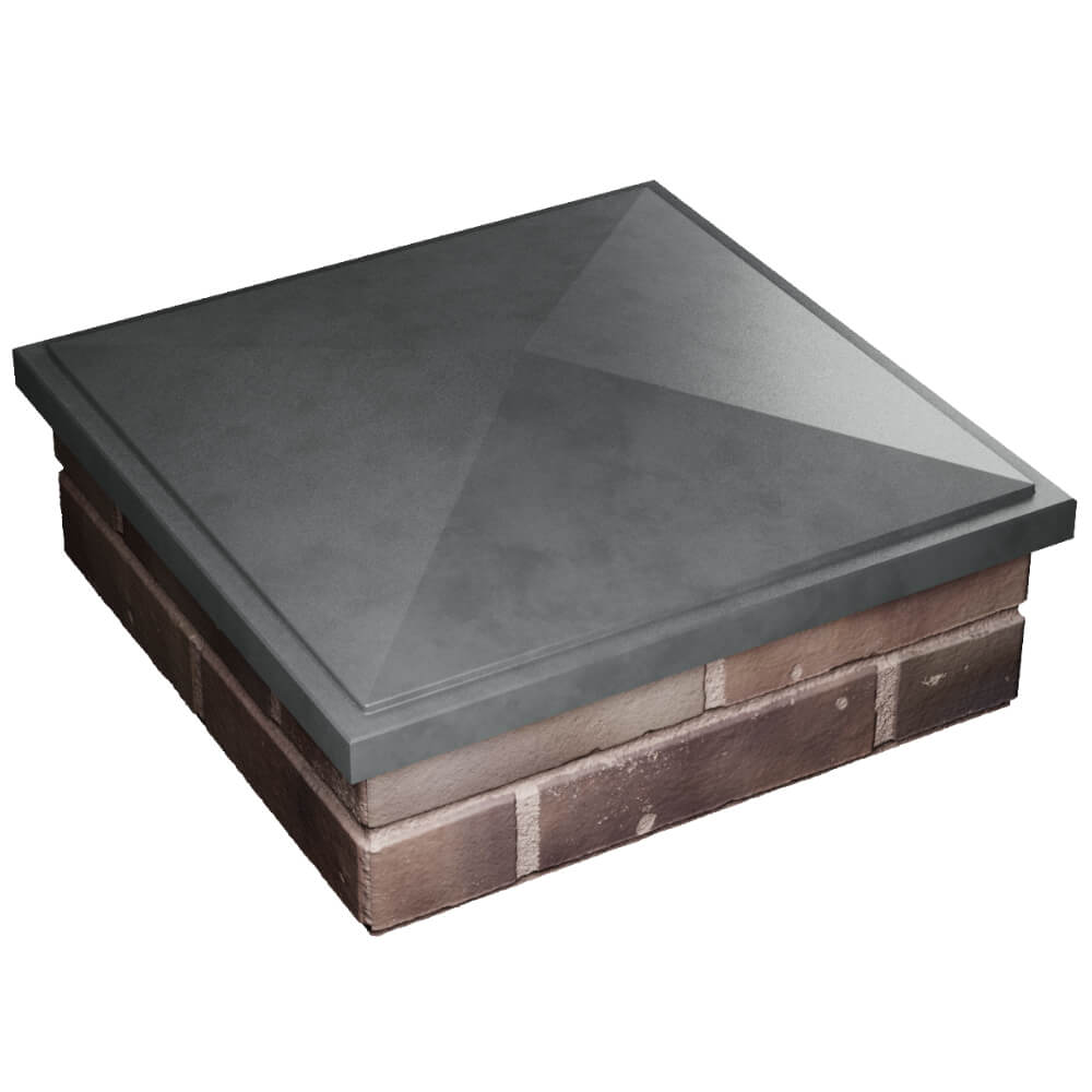 Колпак Zking БонаМоно Серый на столб 2х2 кирпича (515х515, 530х530мм) в Муроме фото