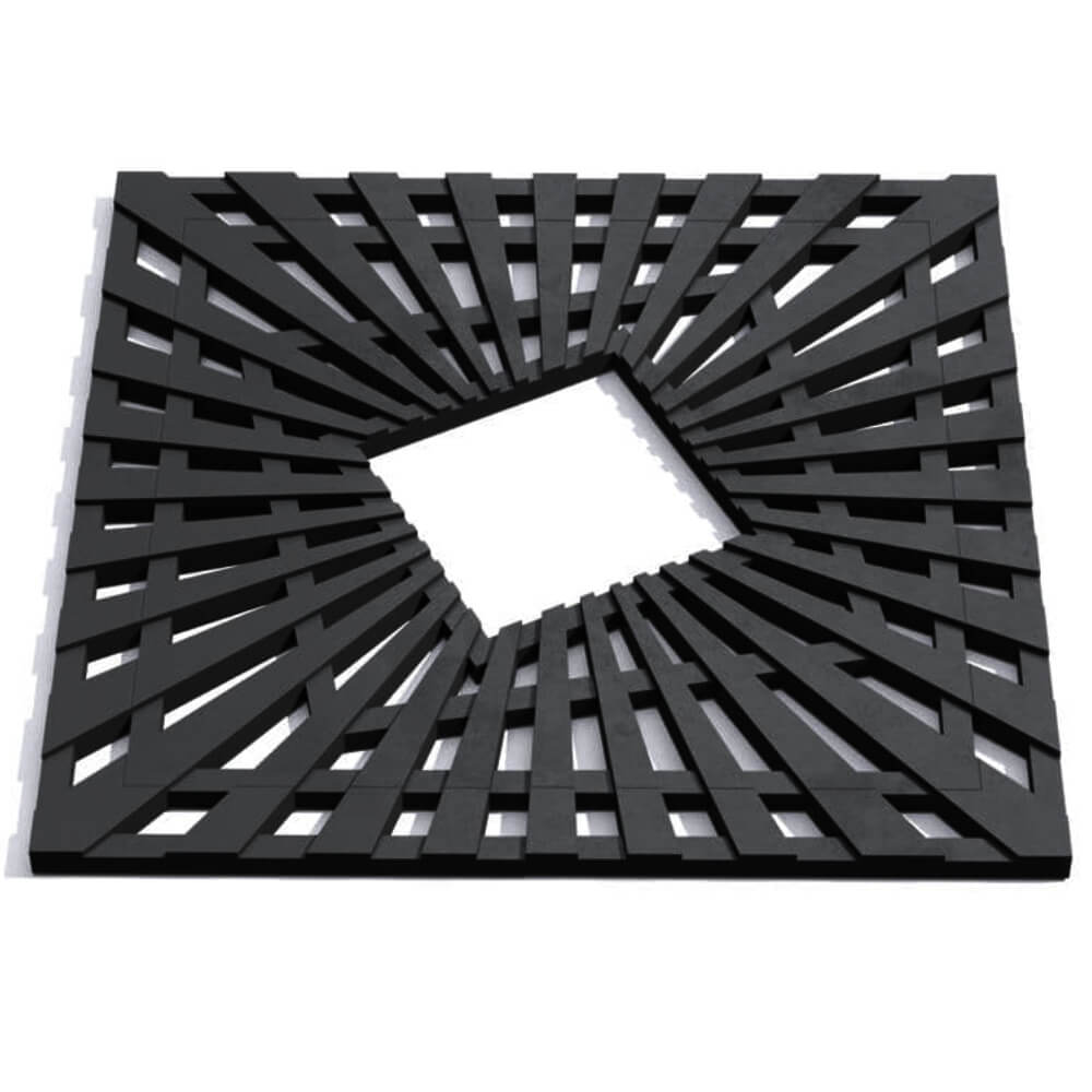 Приствольная решетка для дерева ZKING ATMOSPHERE 1.2х1.2м Черная Муром фото