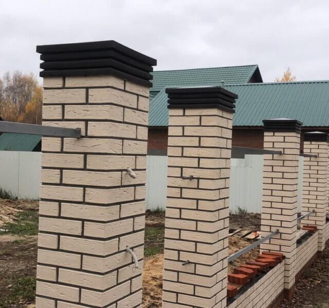 Колпак Zking Бона ХайТек Коричневый на столб 1.5х1.5 кирпича (385х385мм) в Муроме фото