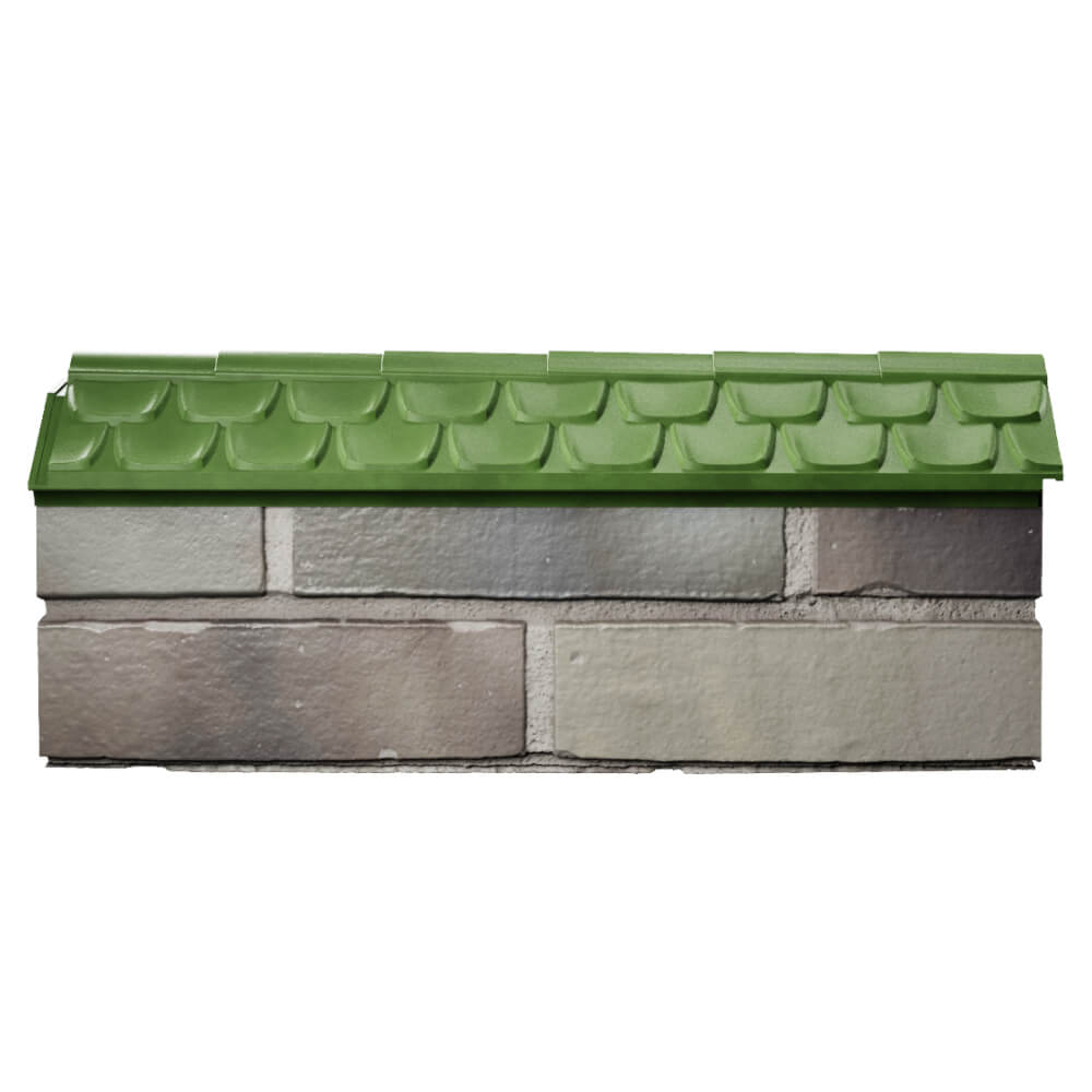 Парапет Zking Эльбрус Зеленый с посадкой на 0.5 кирпича (130мм) в Муроме фото