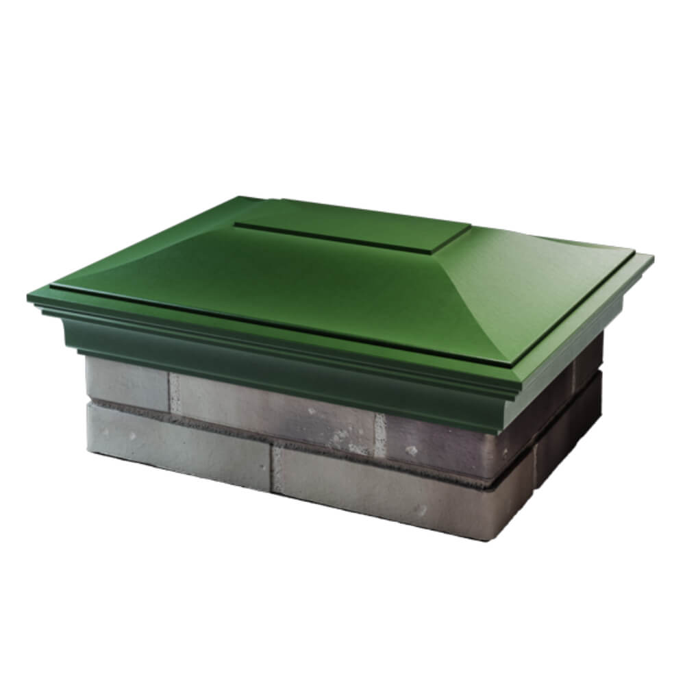 Колпак Zking Монблан Зеленый на столб 2х1.5 кирпича (515х385мм) в Муроме фото