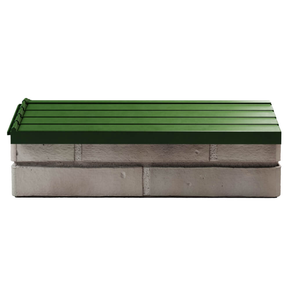 Парапет Zking Бона ХайТек Зеленый с посадкой на 1 кирпич (200/225/255мм) в Муроме фото