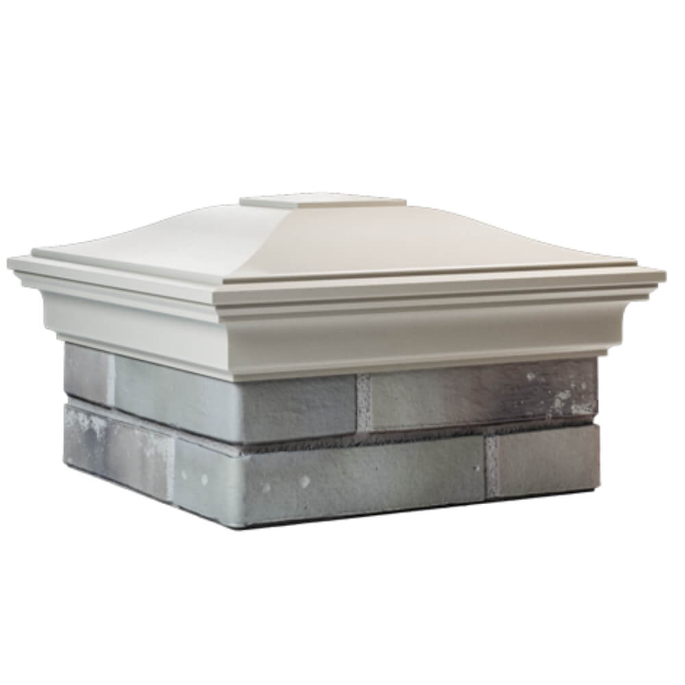 Колпак Zking Монблан Бежевый на столб 1.5х1.5 кирпича (385х385мм) в Муроме фото