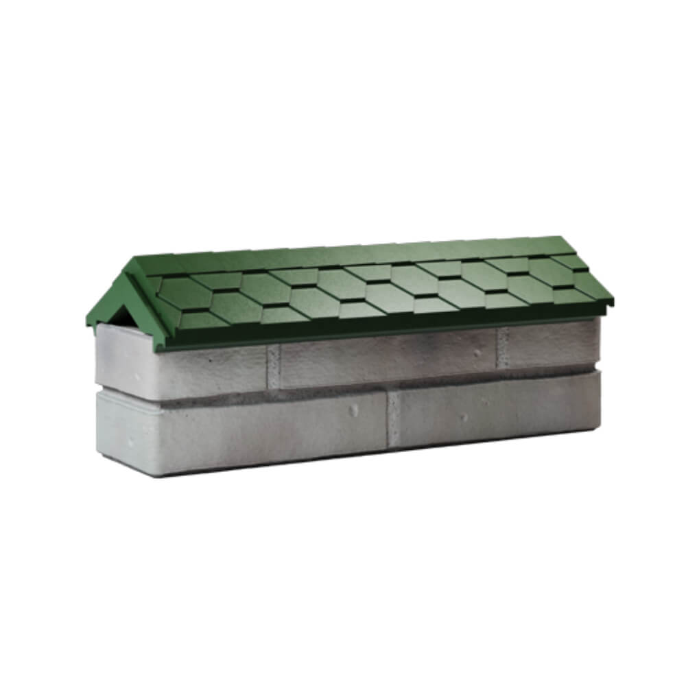 Парапет Zking Эверест Зеленый с посадкой на 0.5 кирпича (130мм) Муром фото