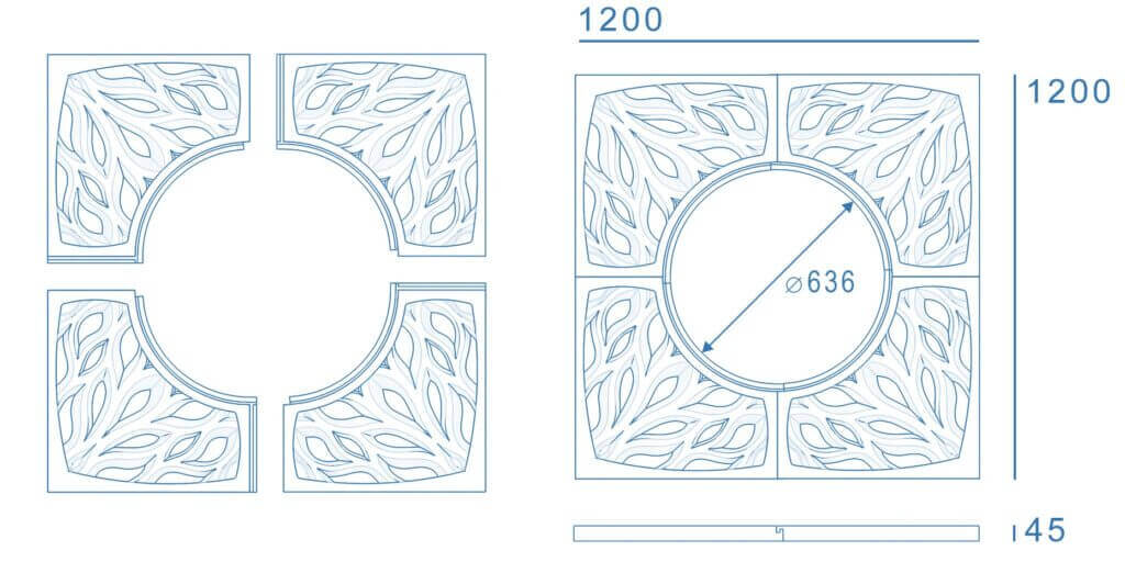 Приствольная решетка для дерева ZKING CRUST 1.2х1.2м Черная в Муроме фото